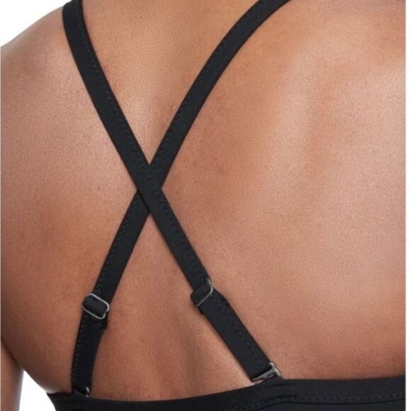 Athleta Women's Twist Up Tankini Swim Tank  UPF 50+ Beach Vacation Black 32 D/DD - Picture 5 of 8